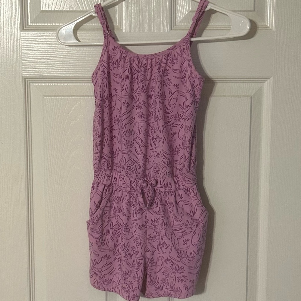 Cat & Jack Pink‎ Floral One Piece with Elastic Waist